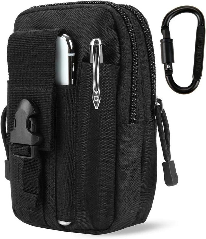 Tactical Waist Pouch EDC Molle Waist Bag Belt Phone Pouch Holster Purse Carrying Pouch for Smartphone, Tools DOUN