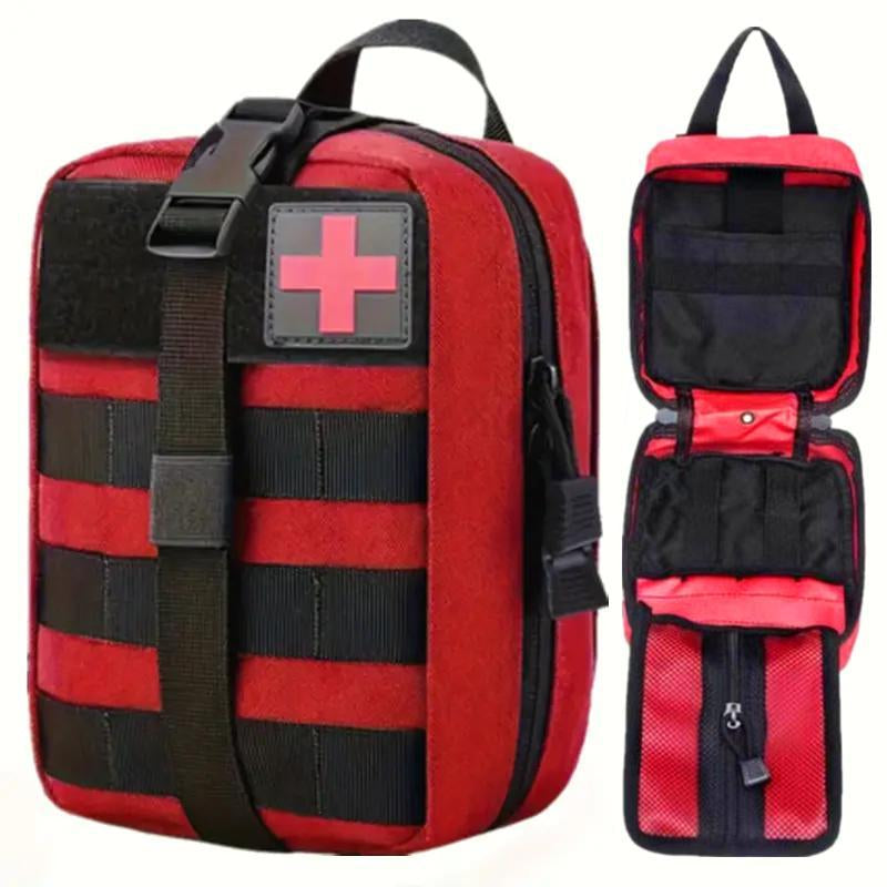 Tactical Rip-Away First-Aid Pouch, Emergency Medical Bag, Multifunctional Storage Bag for Outdoor Camping & Hiking, Outdoor Tools, Summer Gift
