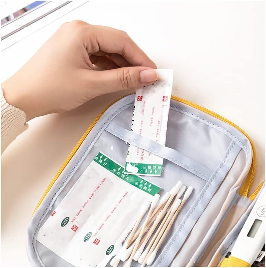 4Pcs Empty Travel Mini First Aid Pouch, Portable Outdoor First Aid Medical Re...