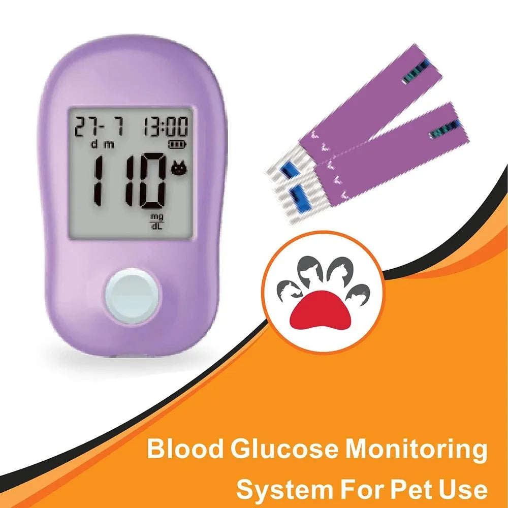 Blood Glucose Meter Blood Glucose Monitoring System for Pet Use Professional Diabetes Management for Pets Accessories Clinic