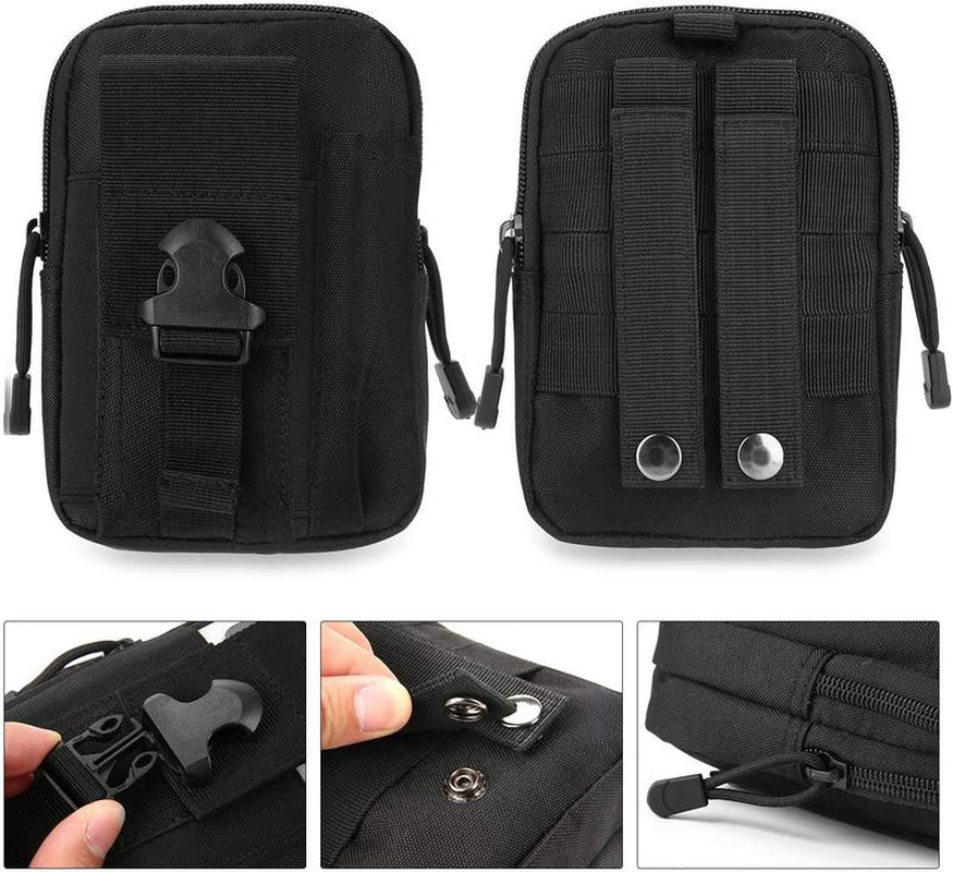 Tactical Waist Pouch EDC Molle Waist Bag Belt Phone Pouch Holster Purse Carrying Pouch for Smartphone, Tools DOUN