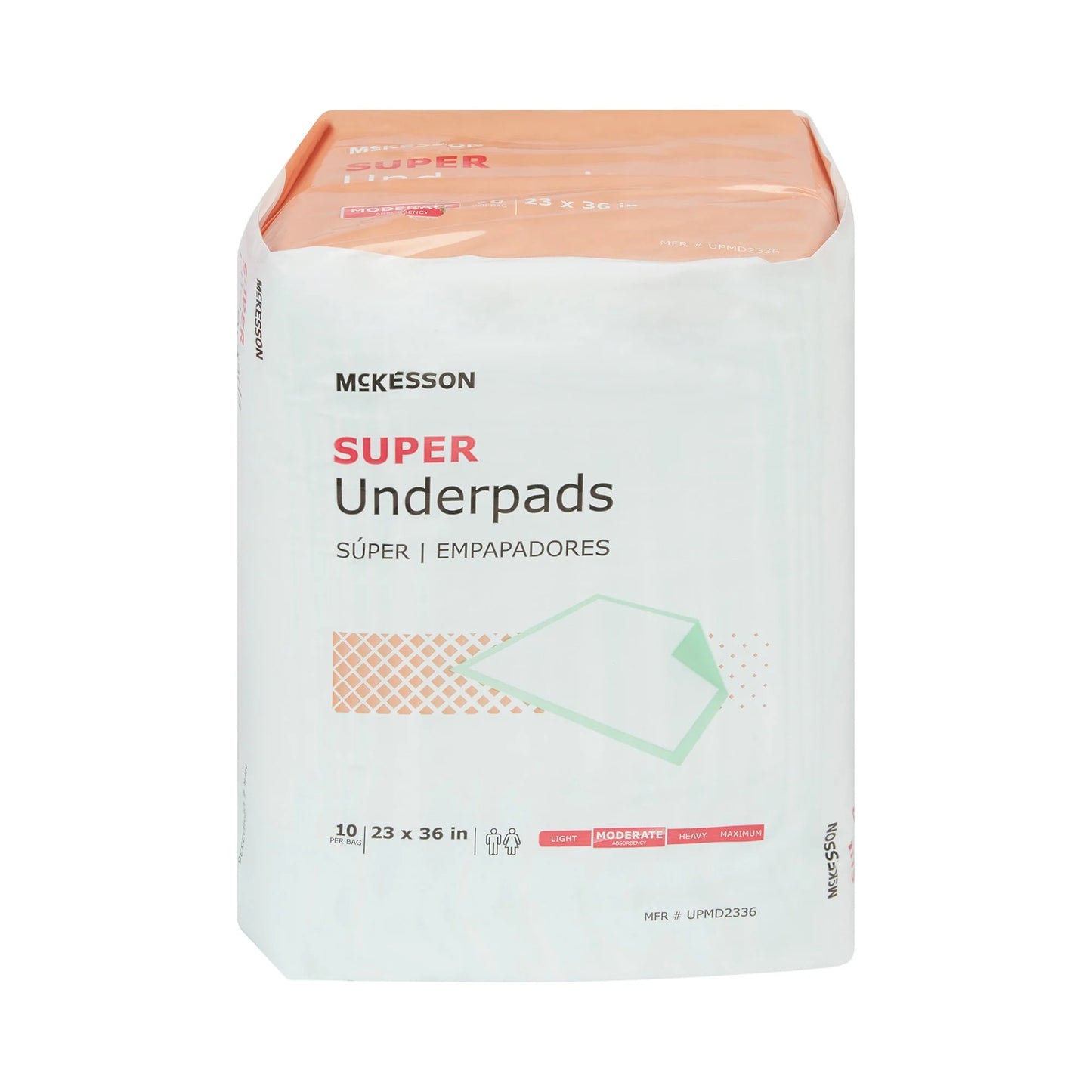 Super Underpads, Incontinence Bed Pads, Moderate Absorbency, 23 in X 36 In, 150 Count