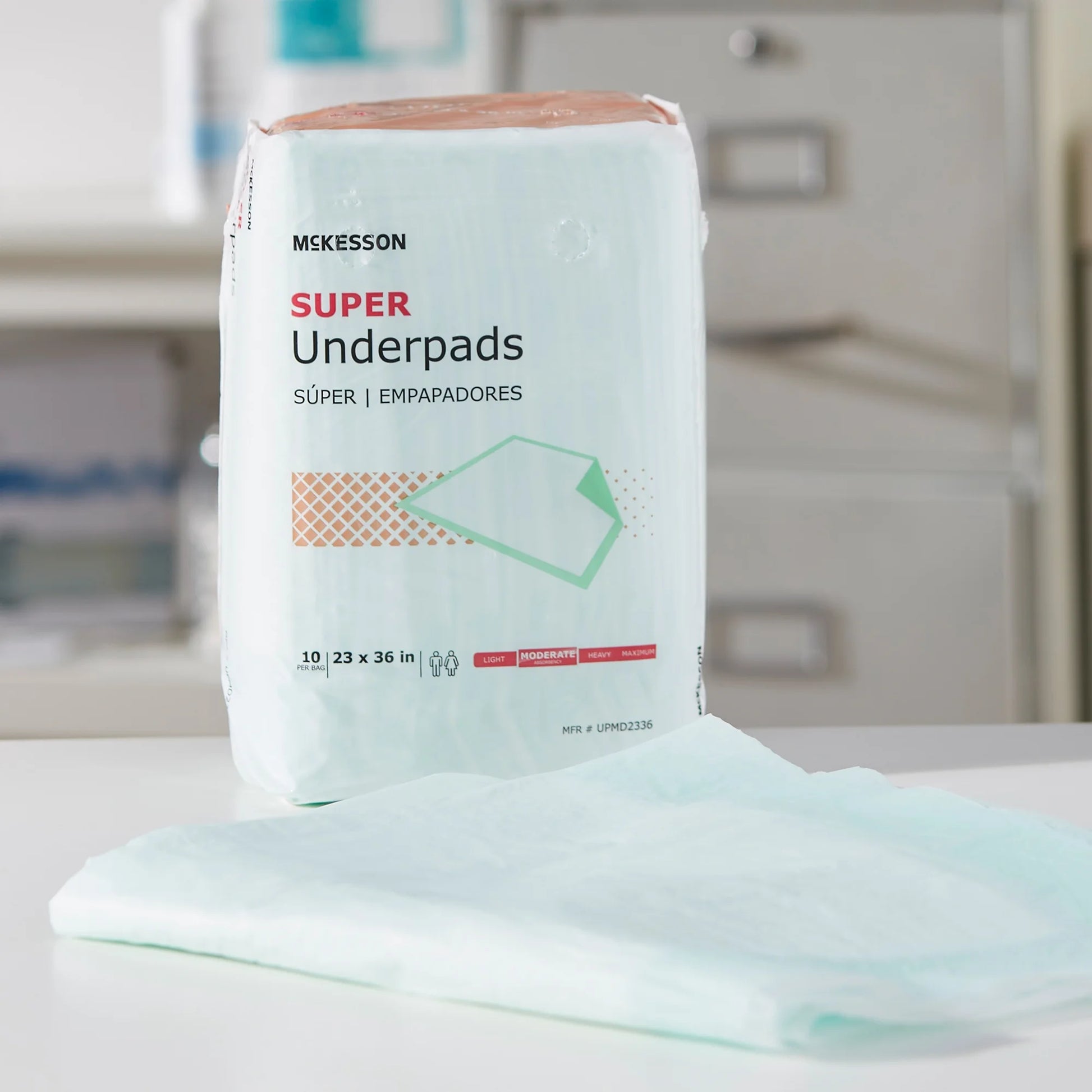Super Underpads, Incontinence Bed Pads, Moderate Absorbency, 23 in X 36 In, 150 Count