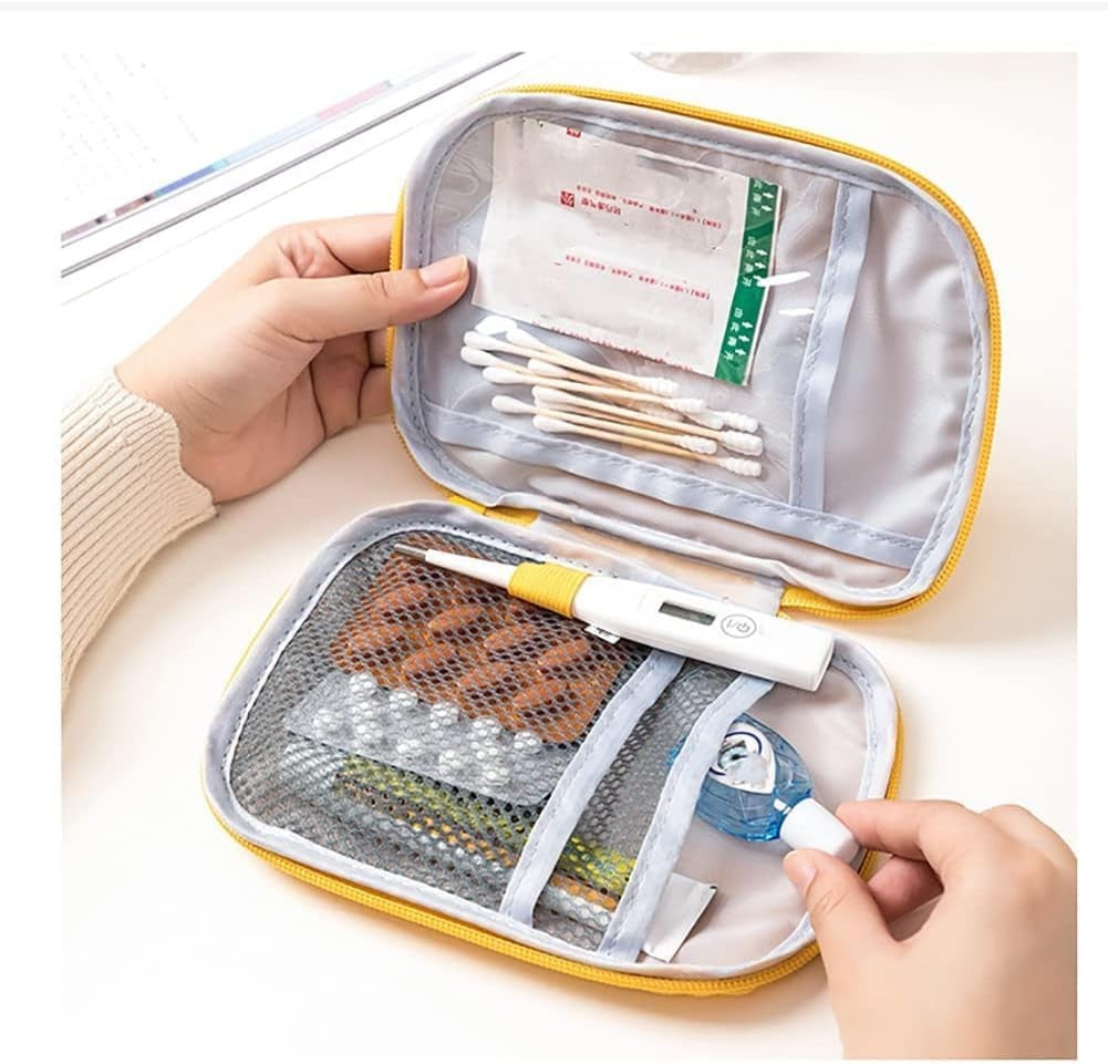 4Pcs Empty Travel Mini First Aid Pouch, Portable Outdoor First Aid Medical Re...
