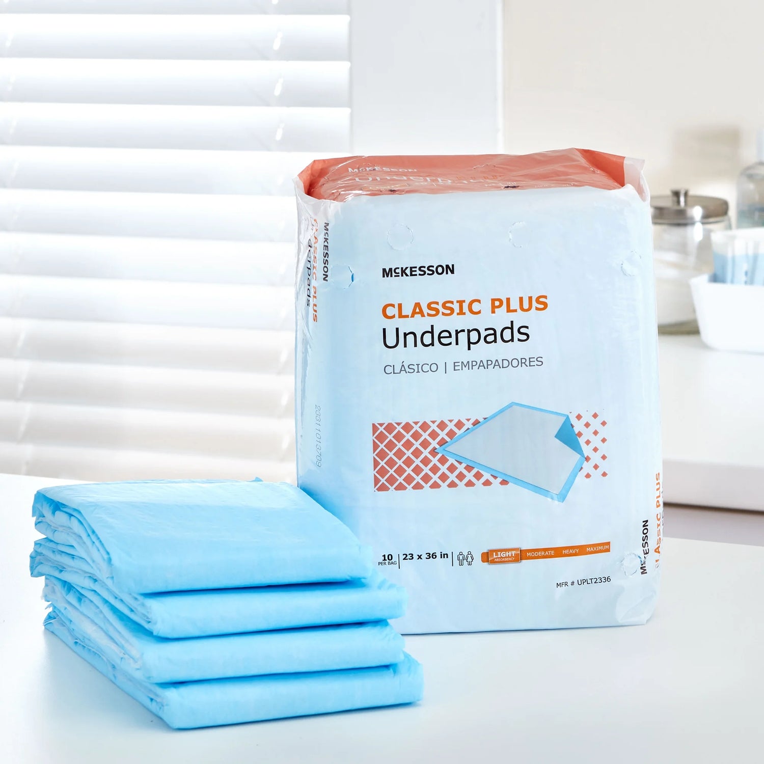 Classic Underpads, Light Incontinence Absorbency - 23 in X 36 In, 150 Ct