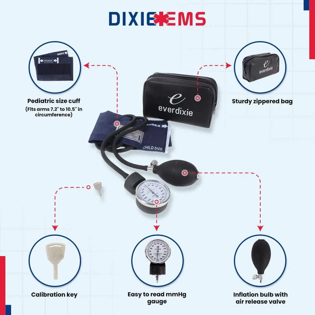 Aneroid Sphygmomanometer Blood Pressure Cuff – Pediatric Size