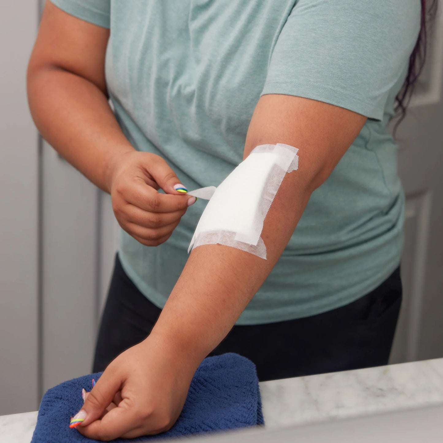 Brand First Aid Hurt-Free Medical Paper Tape, 1 in by 10 Yd