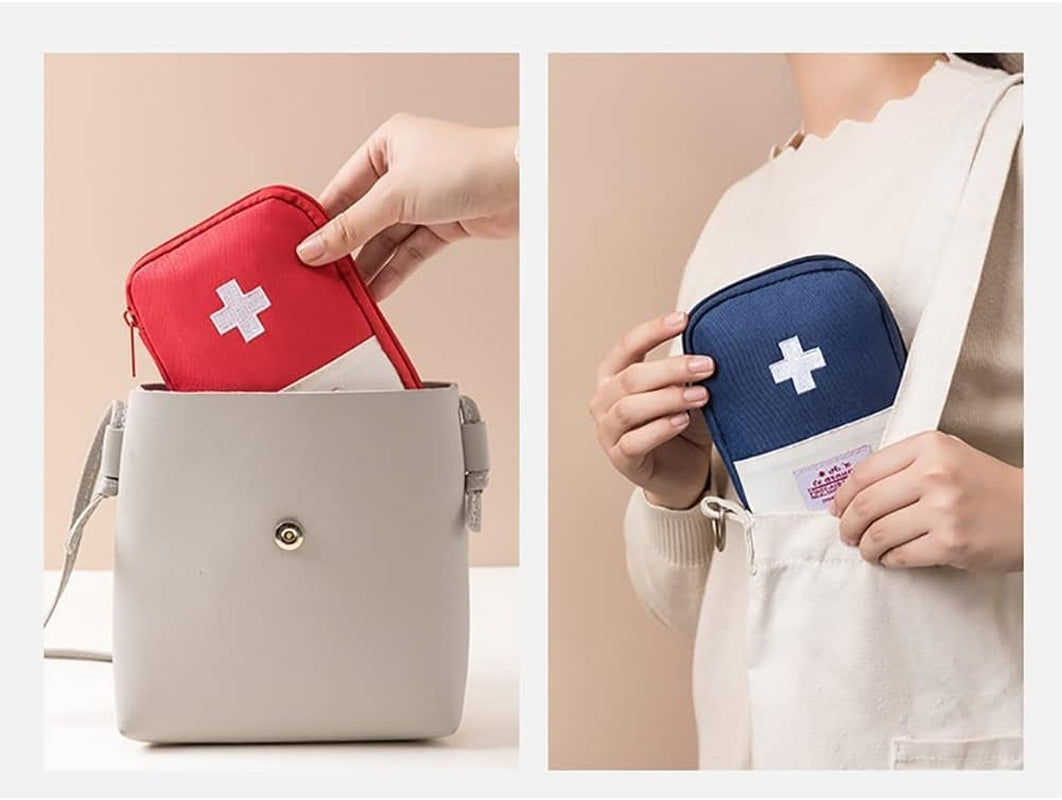 4Pcs Empty Travel Mini First Aid Pouch, Portable Outdoor First Aid Medical Re...