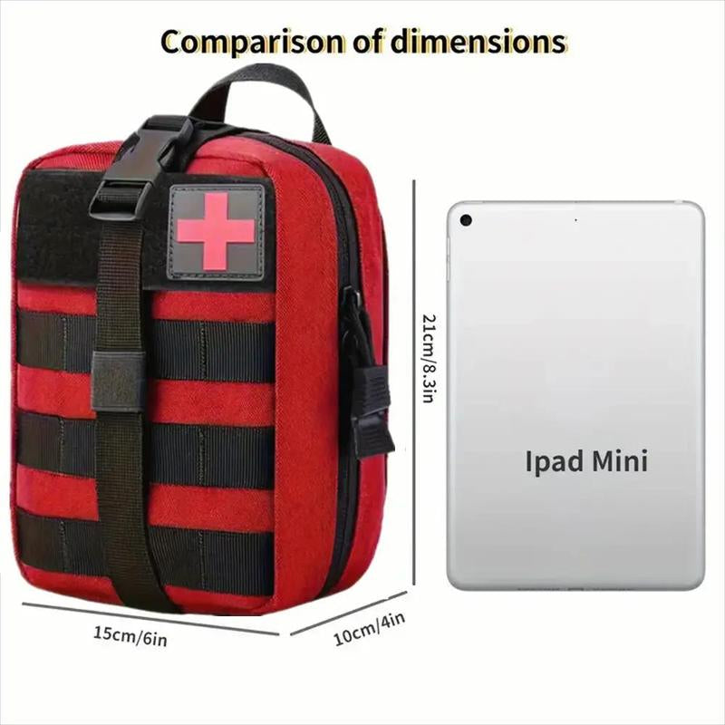 Tactical Rip-Away First-Aid Pouch, Emergency Medical Bag, Multifunctional Storage Bag for Outdoor Camping & Hiking, Outdoor Tools, Summer Gift