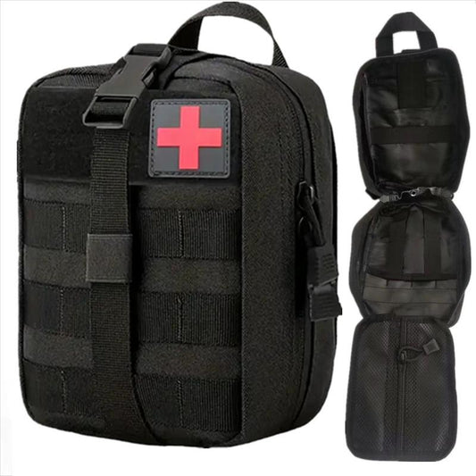 Tactical Rip-Away First-Aid Pouch, Emergency Medical Bag, Multifunctional Storage Bag for Outdoor Camping & Hiking, Outdoor Tools, Summer Gift