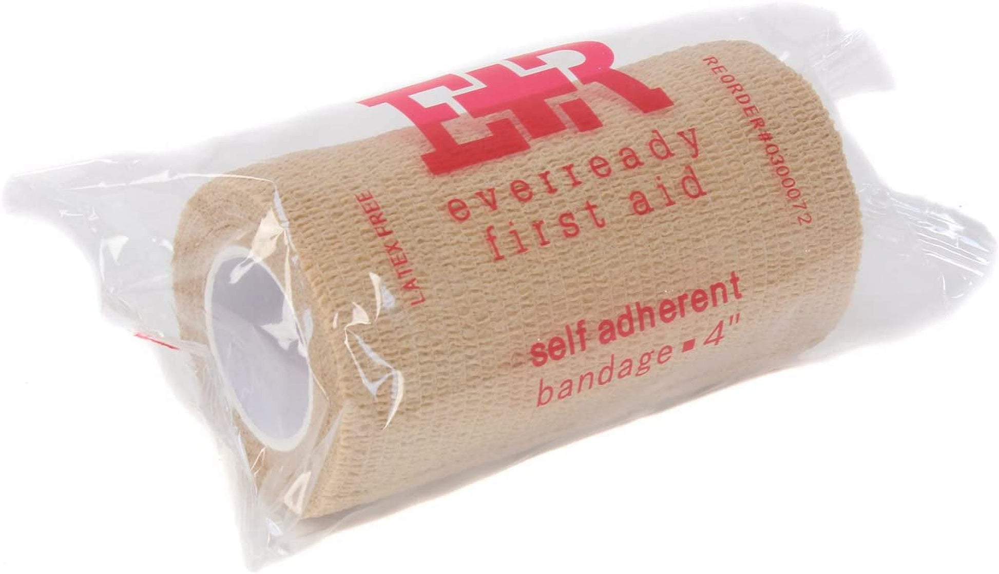 Self Adherent Cohesive Wrap Bandages for First Aid, Sprains, Pain, Swelling, Sports, Pets - 4 Inches X 5 Yards – 06 Count - Tan