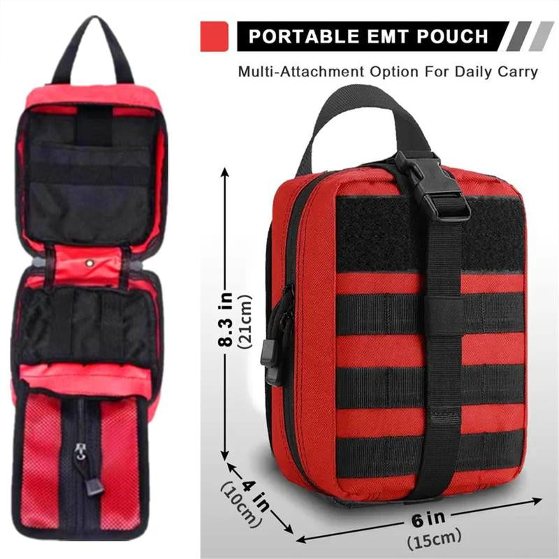 Tactical Rip-Away First-Aid Pouch, Emergency Medical Bag, Multifunctional Storage Bag for Outdoor Camping & Hiking, Outdoor Tools, Summer Gift